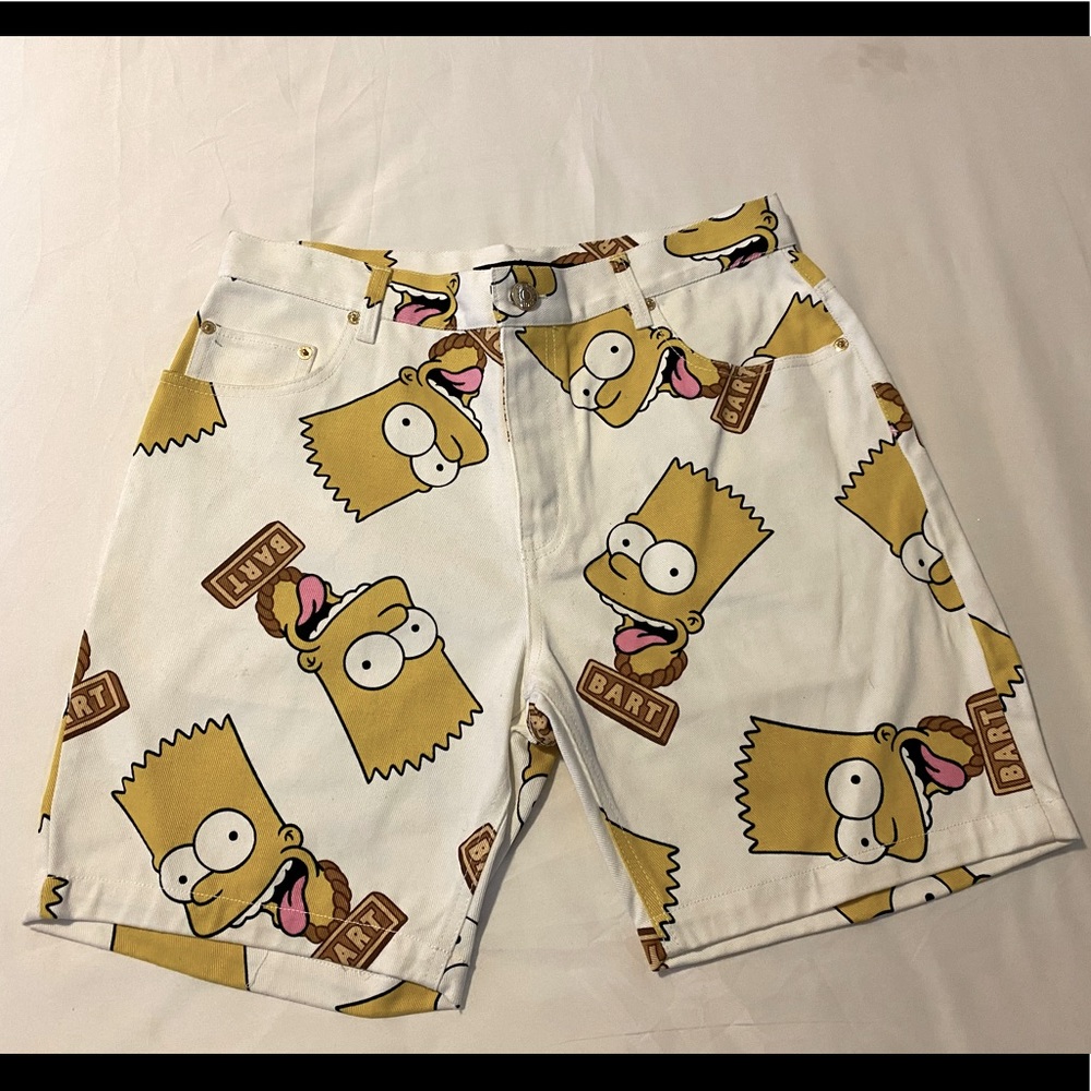 Joyrich Bart Simpson denim shorts